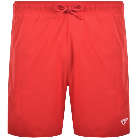 Emporio Armani Boxer Swim Shorts Red | Mainline Menswear x